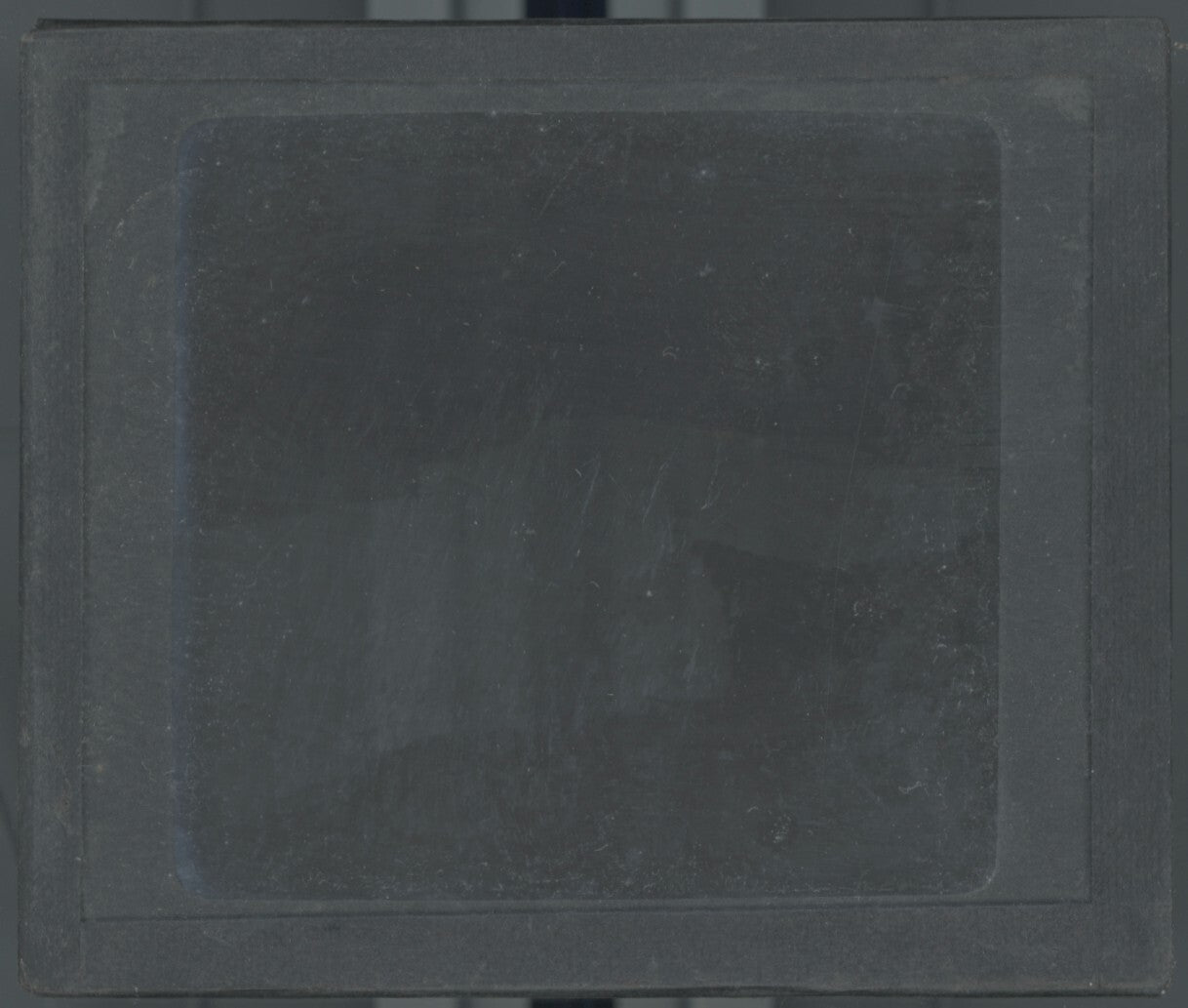 Paysage, montagne glacier, photo plaque verre, noir & blanc, positif 8,5x10 cm