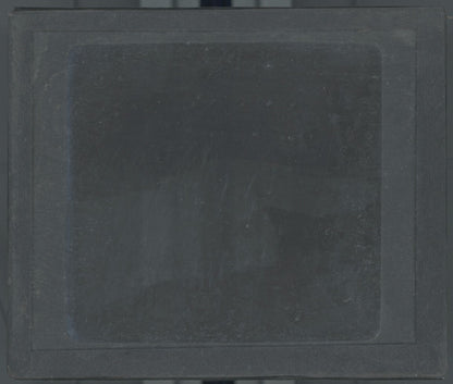 Paysage, montagne glacier, photo plaque verre, noir & blanc, positif 8,5x10 cm