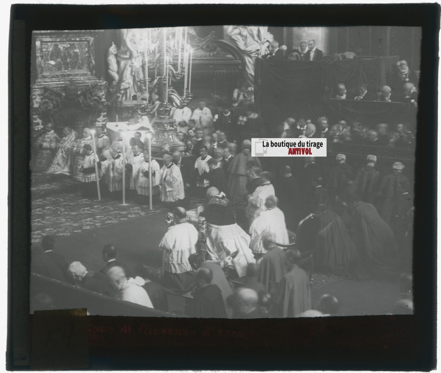 Photo groupe, regligion, photo ancienne plaque de verre, positif 8,5x10 cm