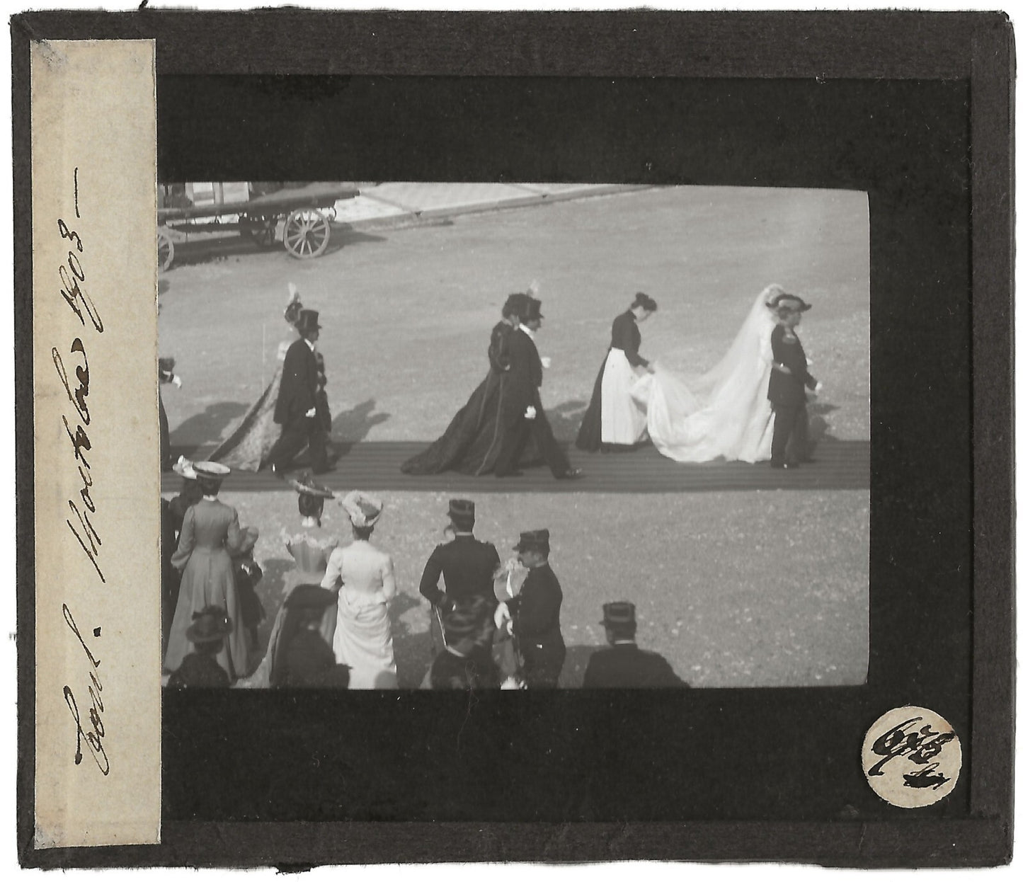Meurthe-et-Moselle mariage, Toul, 1903, photo plaque de verre, positif 8,5x10 cm