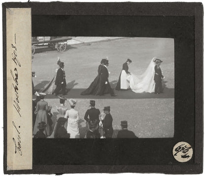 Meurthe-et-Moselle mariage, Toul, 1903, photo plaque de verre, positif 8,5x10 cm