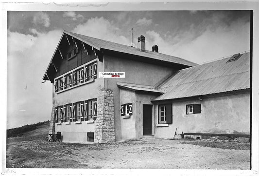 Ferme Schickel, Metzeral, Plaque verre photo, positif noir & blanc 10x15 cm