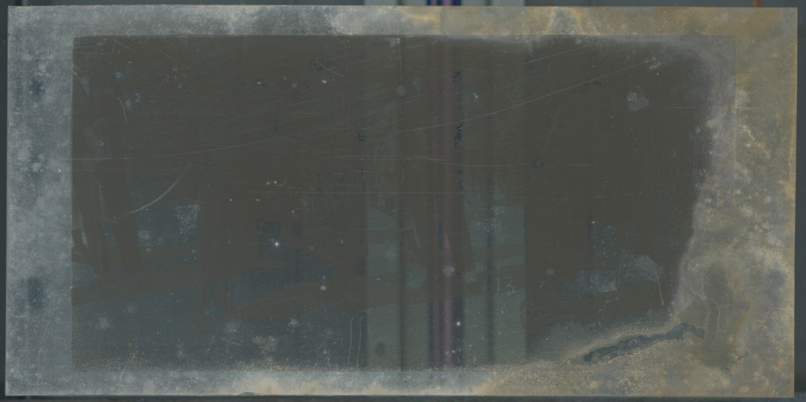 Scène de vie, Longchamp, Paris, plaque verre stéréoscopique, positif 8,5x17 cm