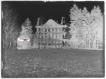 Bad Peterstal, Freyersbach, Plaque verre photo, négatif noir & blanc 9x12 cm