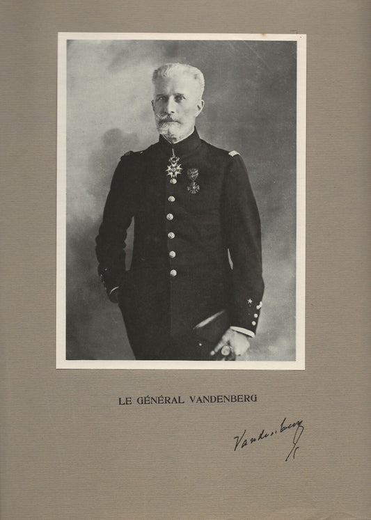 Photo ancienne, portrait militaire général Vandenberg, France militaria vintage