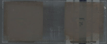 Fès, les remparts, Maroc, Plaque verre stéréo, positif sépia 4,5x10,7 cm