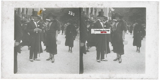 Hippodrome de Longchamp, Paris, stéréoscopie plaque verre, positif 8,5x17 cm