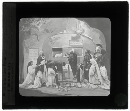 Tarcisius de Rome, Italie, dessin, photo plaque de verre, positif 8,5x10 cm