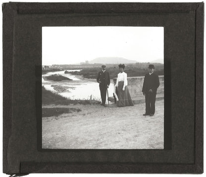 Moselle, Chaudeney-sur-Moselle, 1903, photo plaque de verre, positif 8,5x10 cm