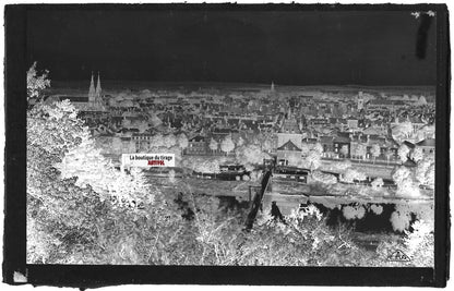 Plaque verre photo négatif noir & blanc 09x14 cm Charleville-Mézières, Ardennes