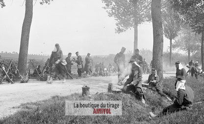 Mailly, camp la Grand'Halte, plaque verre, photo ancienne, négatif 9x12 cm