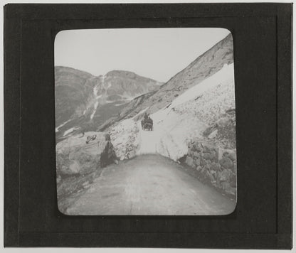 Comté de Telemark, Norvège, photo ancienne plaque de verre, positif 8,5x10 cm