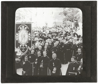 Saint-François, Montréal, photo ancienne, plaque de verre, positif 8,5x10 cm