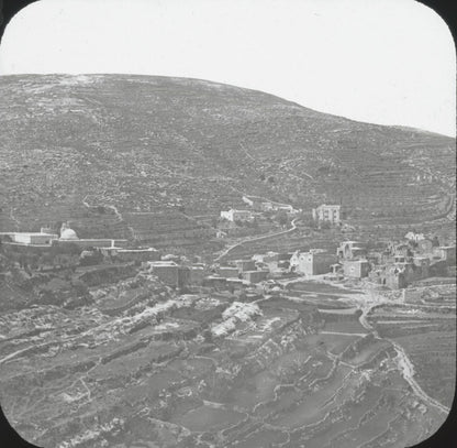 Couvent Saint-Jean-du-Désert, photo ancienne plaque de verre, positif 8,5x10 cm