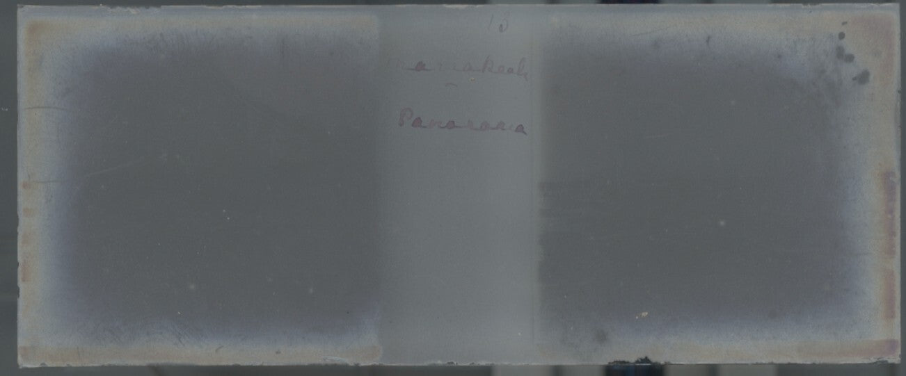 Panorama, Marrakech, Plaque verre stéréo, positif noir & blanc 4,5x10,7 cm