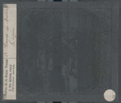 Congrès de Montréal 1910, photo ancienne plaque verre, positif 8,5x10 cm