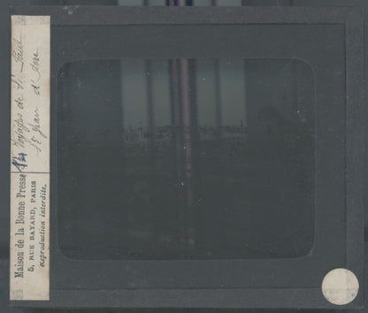 Al-Jazzar mosquée, Israël, photo plaque verre, noir & blanc, positif 8,5x10 cm