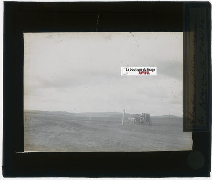 Tchita, Russie, photo ancienne plaque verre, noir & blanc, positif 8,5x10 cm