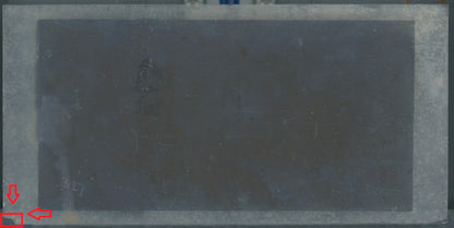 Scène de vie, Longchamp, Paris, plaque verre stéréoscopique, positif 8,5x17 cm