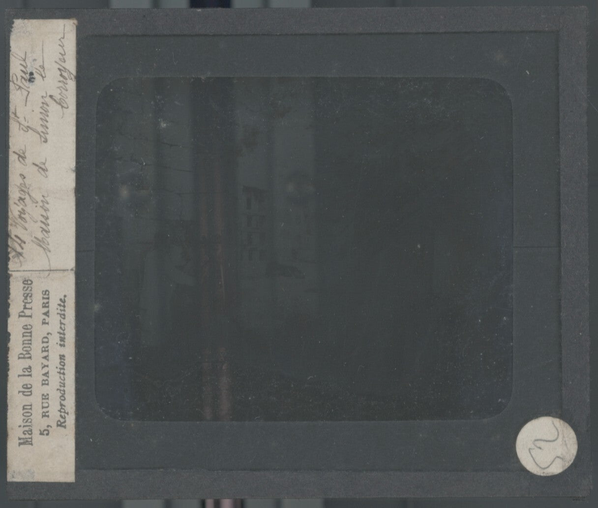 Jaffa, Simon le Corroyeur, photo plaque verre, noir & blanc, positif 8,5x10 cm