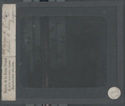 Jaffa, Simon le Corroyeur, photo plaque verre, noir & blanc, positif 8,5x10 cm