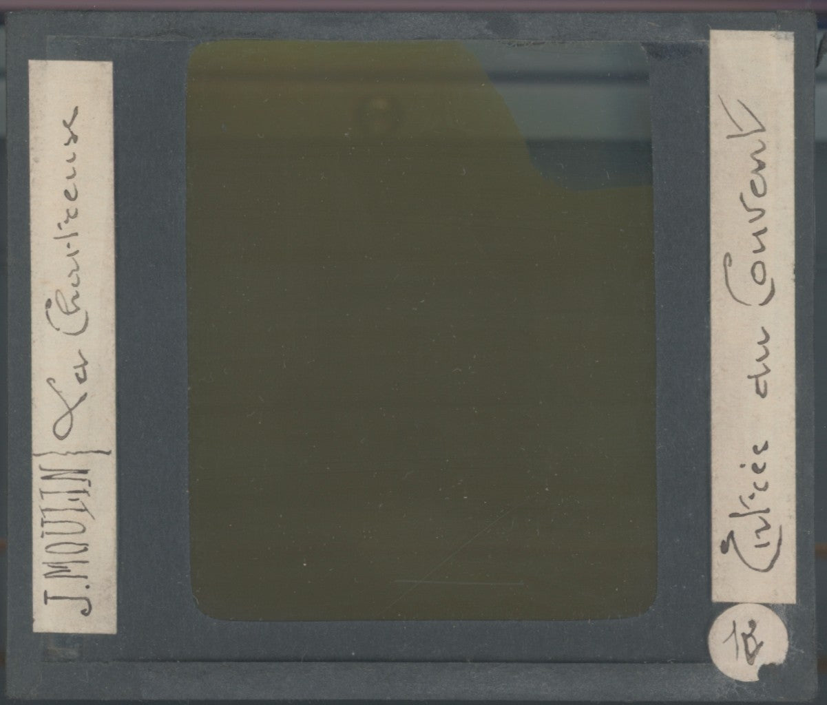 Grande Chartreuse, photo J. Moulin, plaque verre, couleur, positif 8,5x10 cm