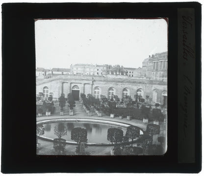 L'Orangerie, Château de Versailles, photo plaque verre, positif 8,5x10 cm
