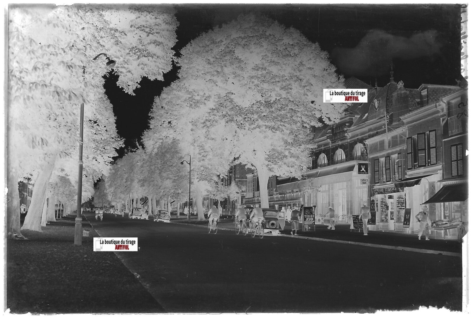 Plaque verre photo négatif noir & blanc 10x15 cm, Charleville-Mézières, Briand