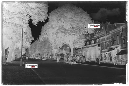 Plaque verre photo négatif noir & blanc 10x15 cm, Charleville-Mézières, Briand