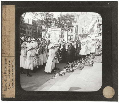 Canada, Congrès Montréal, photo ancienne plaque de verre, positif 8,5x10 cm