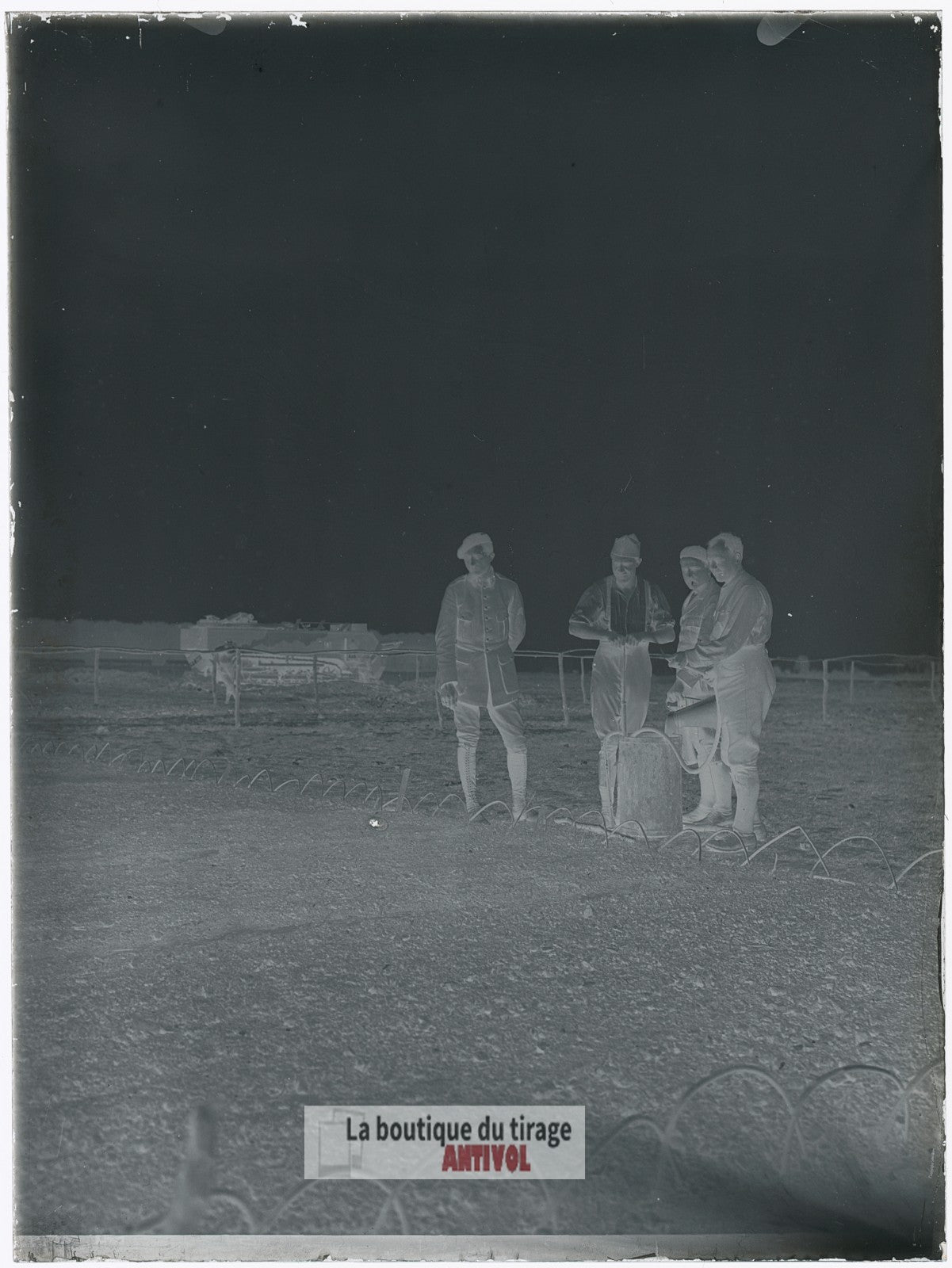 Militaires, soldats, guerre, plaque verre, photo ancienne, négatif 9x12 cm