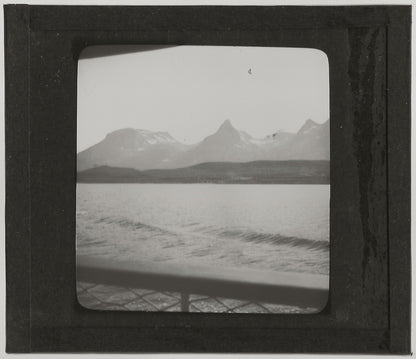 Les Sept Sœurs, Norvège, photo ancienne plaque de verre, positif 8,5x10 cm