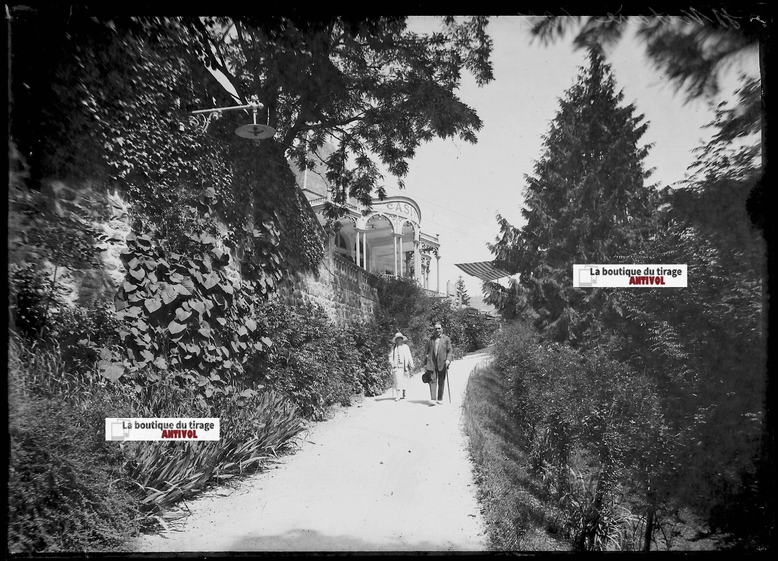 Saint-Nectaire, Auvergne, photos plaque de verre, lot de 5 négatifs 13x18 cm