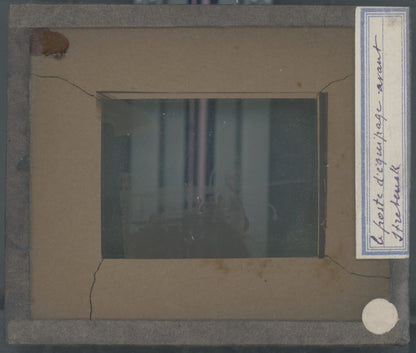 Sretensk, Russie, bateau, photo plaque verre, noir & blanc, positif 8,5x10 cm