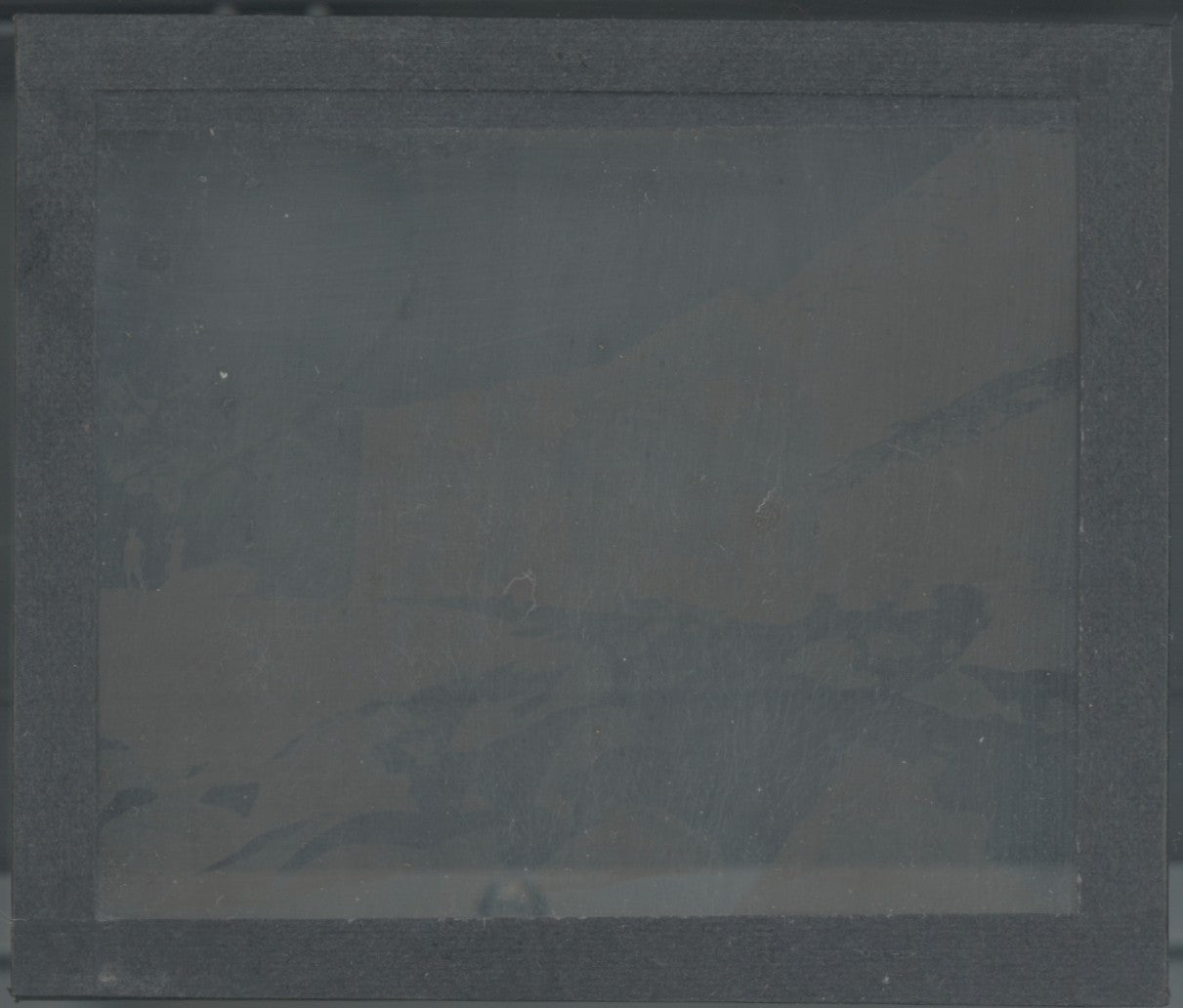 Mountet, Suisse, montagne, photo plaque verre, noir & blanc, positif 8,5x10 cm