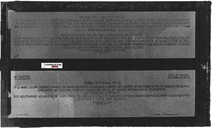 Plaque verre photo ancienne négatif noir & blanc 9x14 cm, Verdun, guerre, soldat