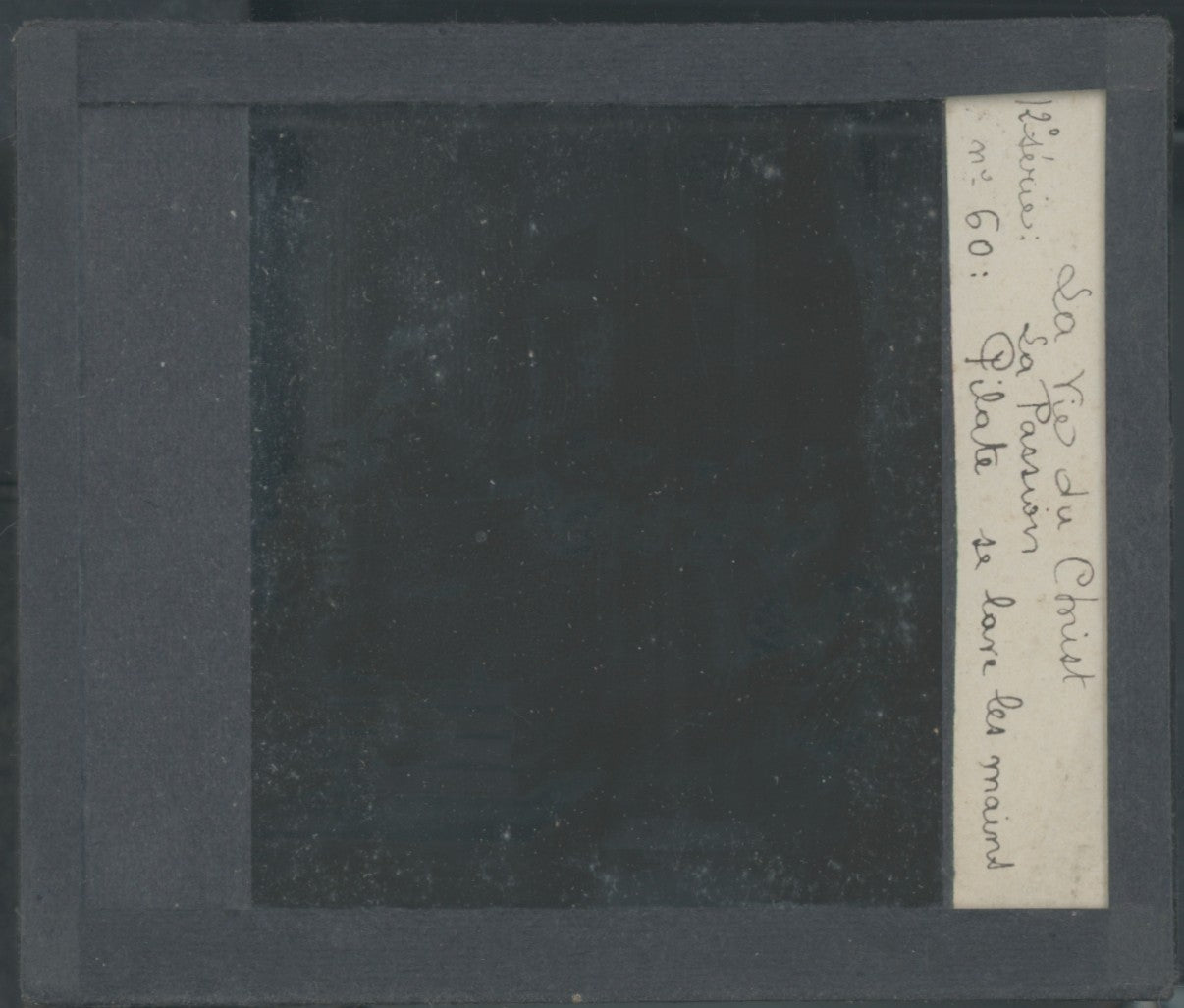 Pilate se lave les mains, Christ, photo plaque verre, noir & blanc, 8,5x10 cm