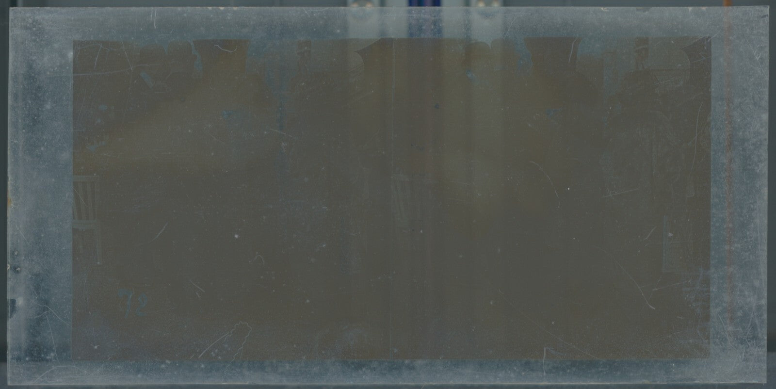 Hippodrome de Longchamp, Paris, stéréoscopie plaque verre, positif 8,5x17 cm