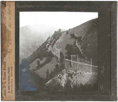 De Grenoble à La Salette-Fallavaux, photo plaque verre, positif 8,5x10 cm