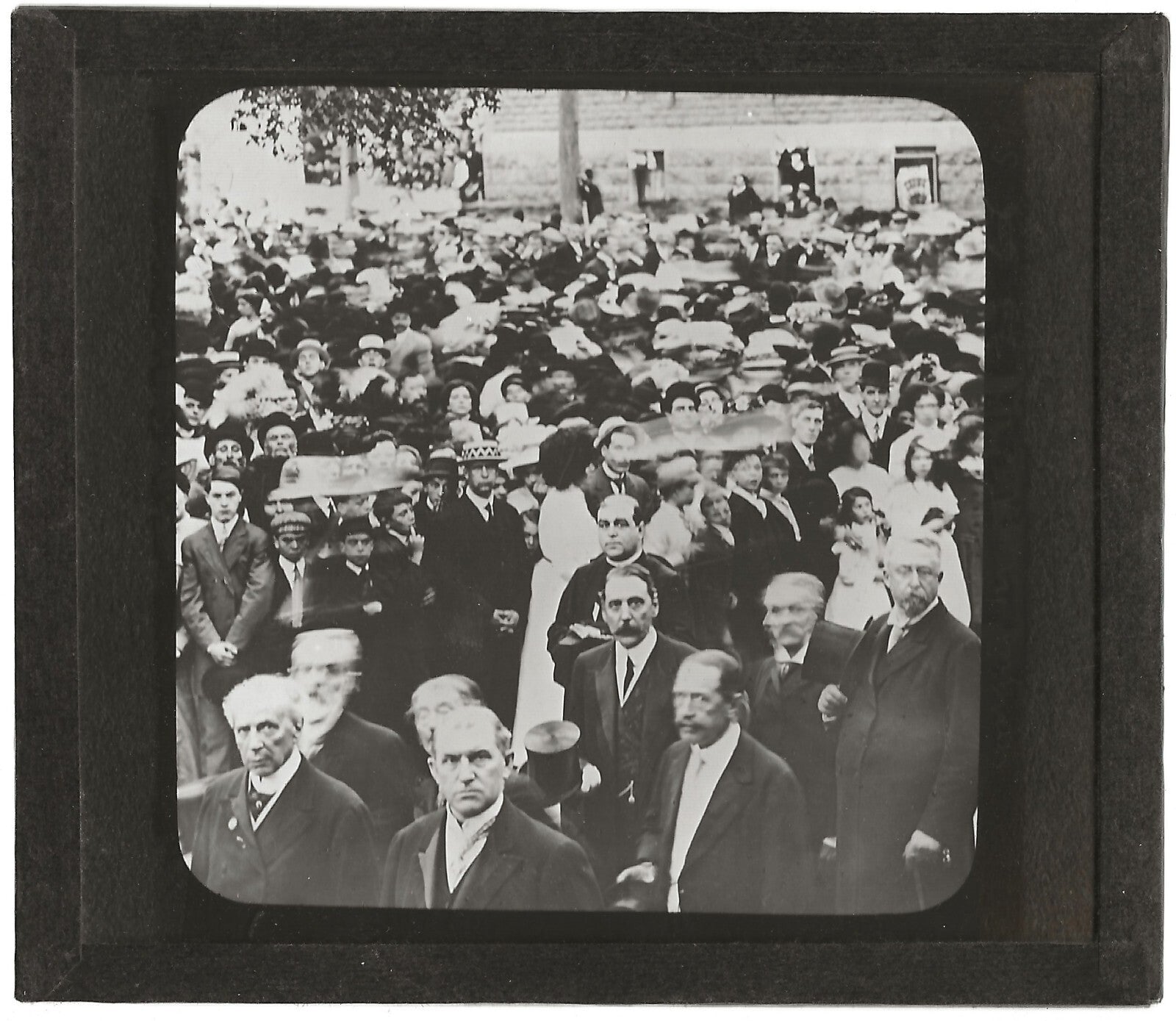 Membres gouvernement, Congrès Montréal, photo plaque de verre, positif 8,5x10 cm