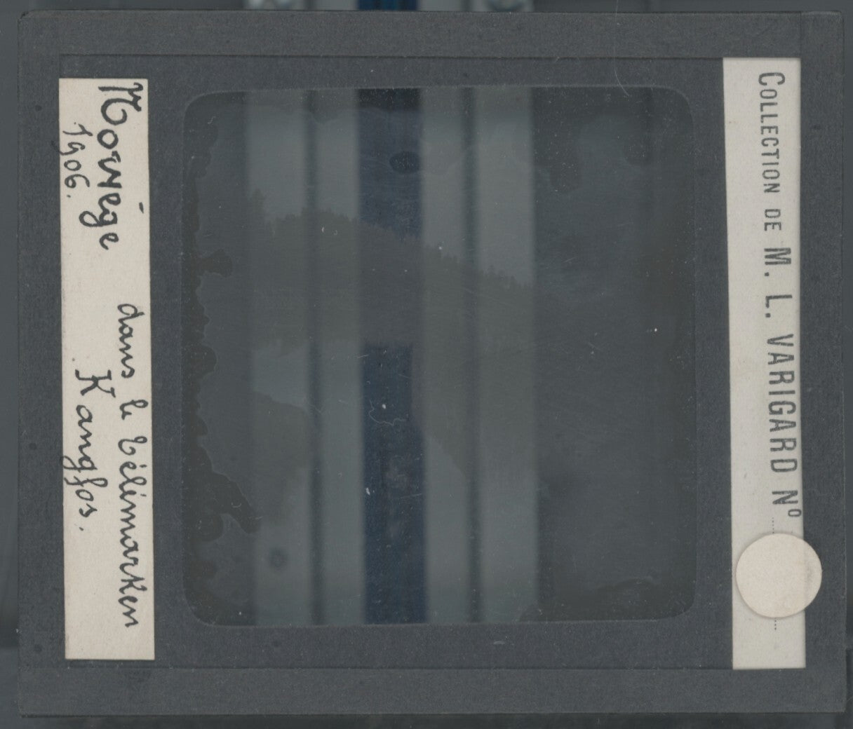 Telemark, Norvège, photo plaque de verre, noir & blanc, positif 8,5x10 cm