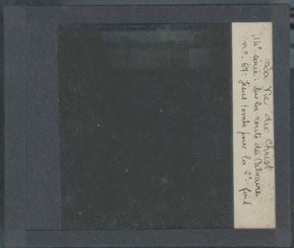 Jésus tombe pour la 2eme fois, photo plaque verre, noir & blanc, 8,5x10 cm