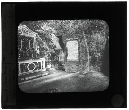 La Prison Romaine, Rome, photo ancienne plaque de verre, positif 8,5x10 cm