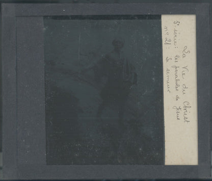 Le semeur, Paraboles Jésus, photo plaque verre, noir & blanc, positif 8,5x10 cm