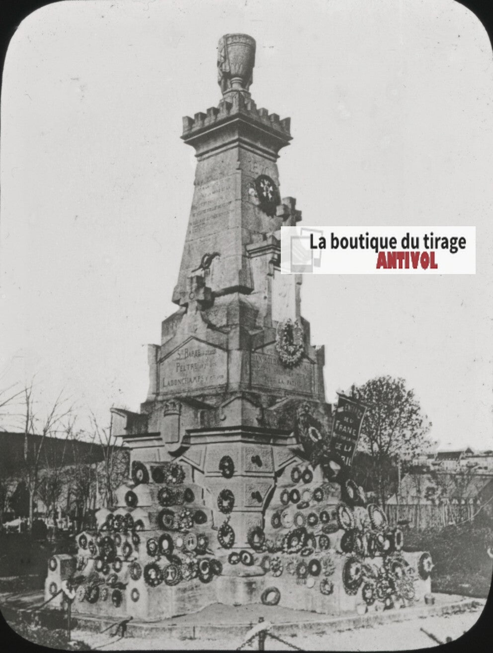 Metz, soldats français mémoire, photo ancienne plaque verre, positif 8,5x10 cm