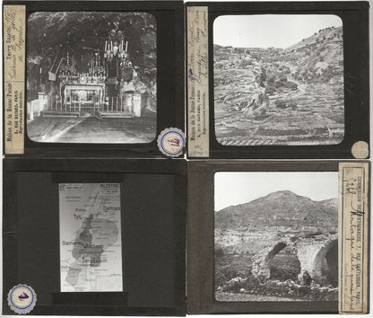 Palestine Jérusalem, photos vintage plaques de verre, lot 10 positifs 8,5x10 cm