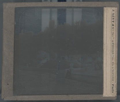 Alhambra de Grenade Espagne, photo plaque verre, noir & blanc, positif 8,5x10 cm