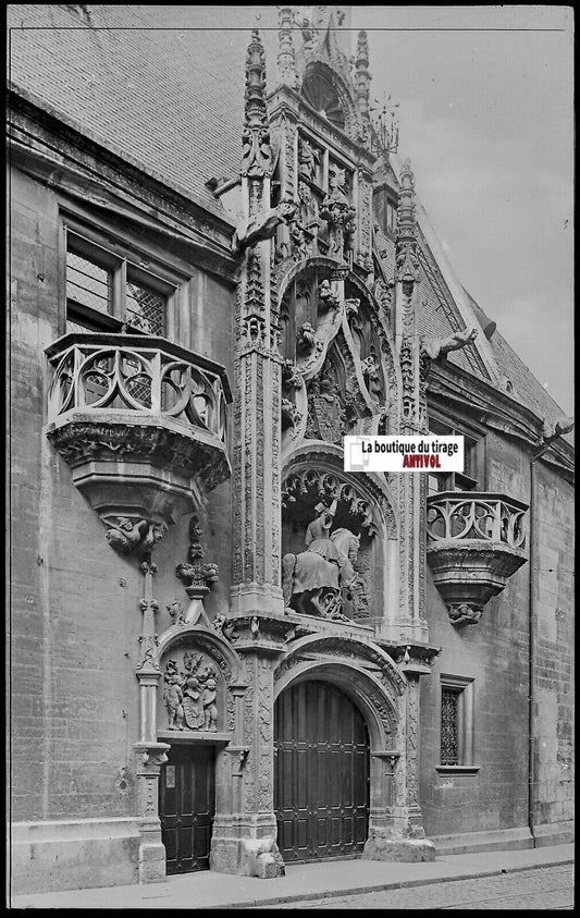 Plaque verre photo, négatif noir & blanc 9x14 cm, musée Lorrain, Nancy France