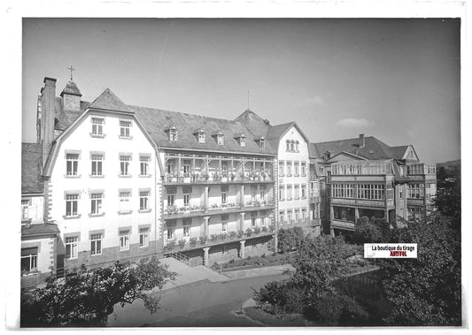 Plaque verre photo ancienne positif noir & blanc 13x18 cm Saint-Wendel Allemagne