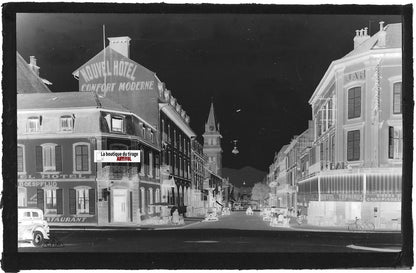Saint-Dié-des-Vosges, Gambetta, Plaque verre, photo négatif noir & blanc 9x14 cm